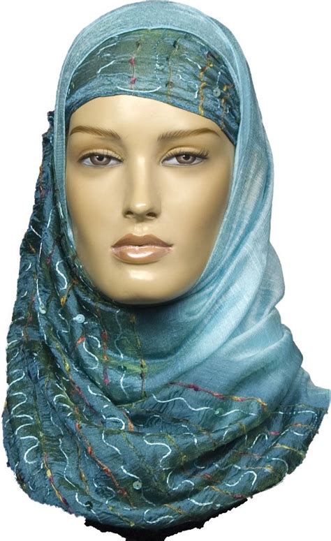 Effortless shopping with naelofar & more. Hijab - Dualshade - Aqua - Marine - Sale http://www ...