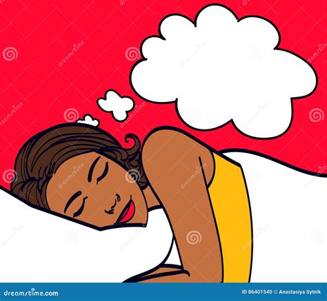beautiful girl sleeps in the bedroom pop art girl advertising poster comic woman pop art