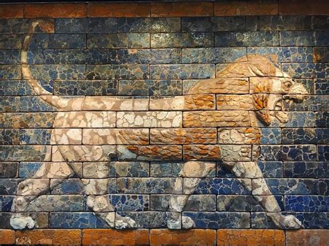 Roaring Lion Of Babylon Detail Ishtar Gate Built By Nebuchadnezzar Ii