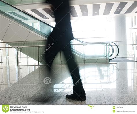 People Rushing On Escalator Stock Photo - Image of modern, indoors ...