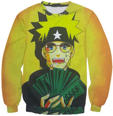 Naruto Cash Rich 3d Sweater