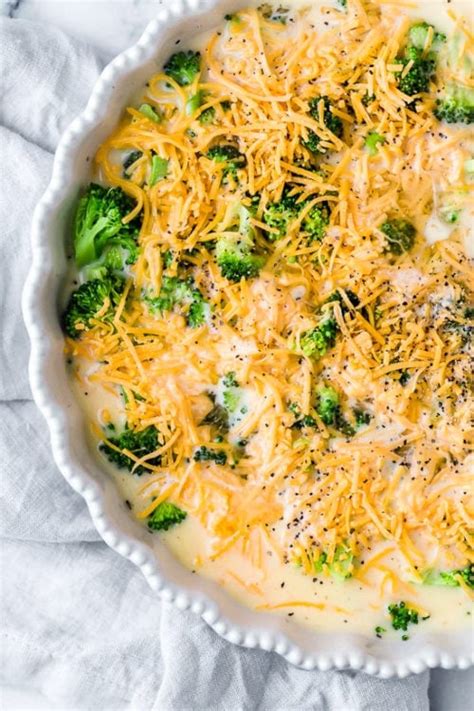 Crustless Broccoli Cheddar Quiche Low Carb