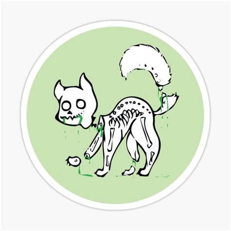Paper And Party Supplies Freaky Zombie Puppy Sticker Stickers Pe