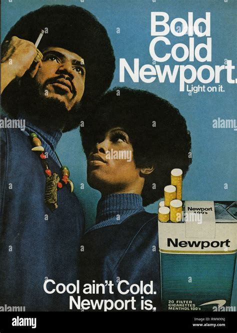 1970s Usa Newport Magazine Advert Stock Photo Alamy