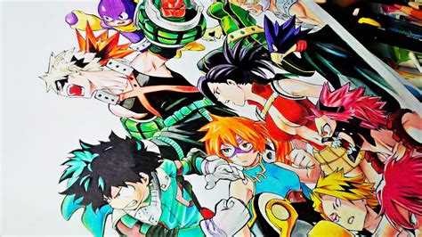 Characters from other my hero academia media. Drawing - Boku No Hero Academia Season 3 (class A and B ...