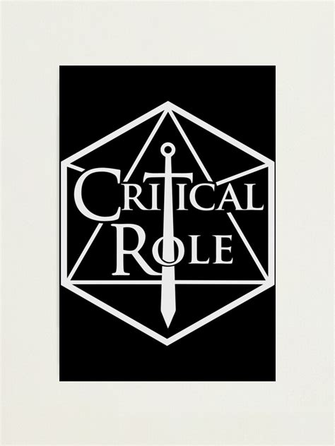 Critical Role Merch Critical Role Logo Photographic Print By Sulariam