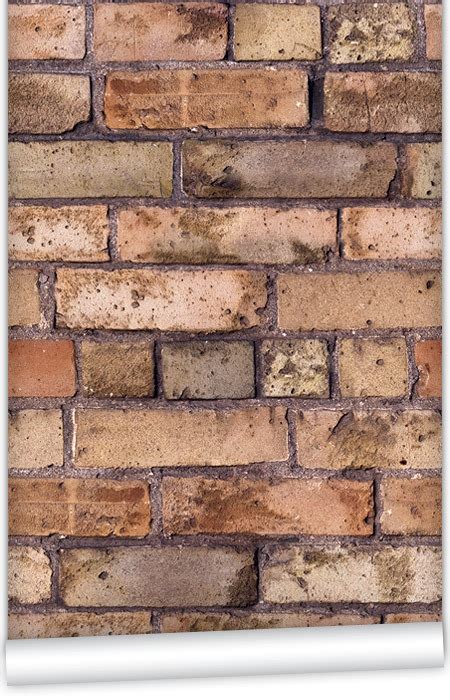 Kemra Old Brown Bricks Wallpaper