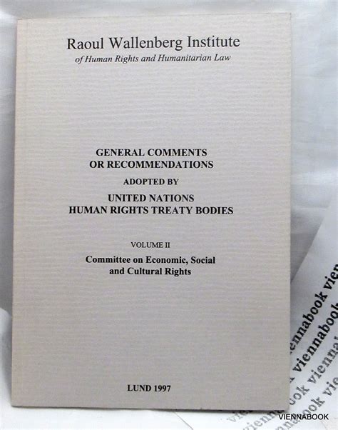 General Comments Or Recommendations Adopted By United Nations Human