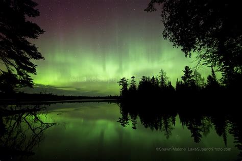 Northern Lights In The Upper Peninsula Of Michigan Aurora Borealis