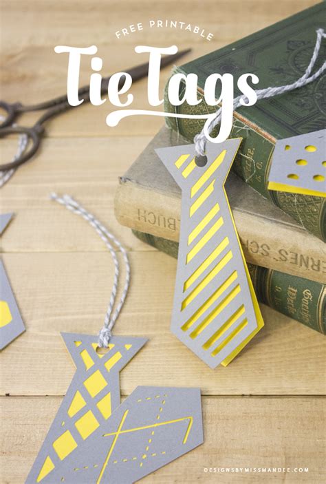 Tie Tags for Father's Day   Designs By Miss Mandee