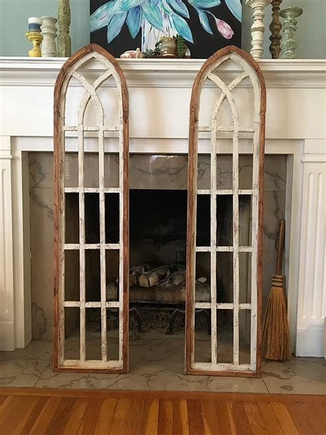 Cathedral Arch Window Frame Farmhouse Cottage Decor