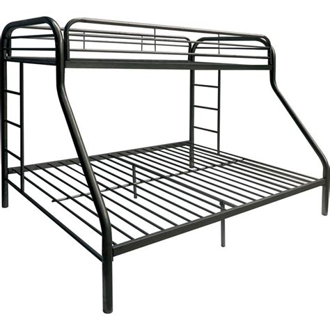 Simple Black Twinfullfuton Bunk Bed Metal Acme Eclipse 02091w Bk Buy Online On Ny Furniture
