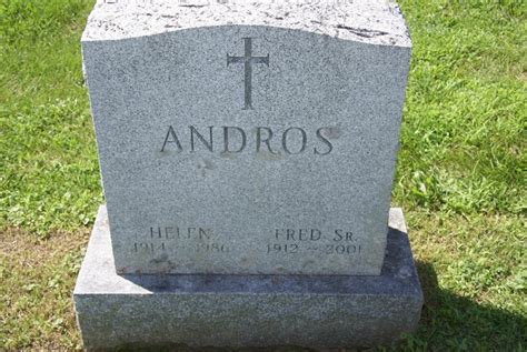 Frederick Alfred Fred Andros Sr 1912 2001 Find A Grave Memorial