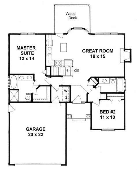 This collection of his best one story home plans should not be missed if you want the. Small House Plans Home Plan - 2 Bedrms, 2 Baths - 1091 Sq ...