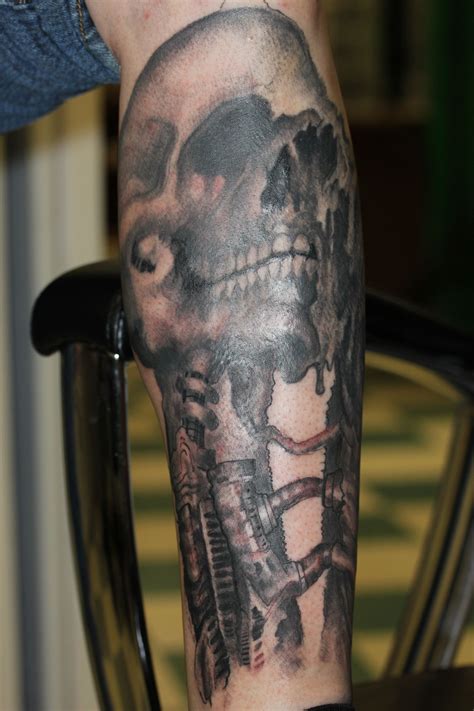 Evil Skull Tattoo On Leg Black Skull Tattoo Leg Tattoo Men Skull