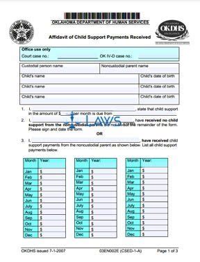 Affidavit of service of petition for termination of guardianship rtfpdf. Form 03EN002E Affidavit of Child Support Payments Received - Legal Forms