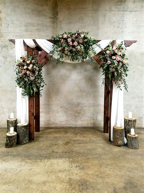 Beautifully Draped Wedding Arbor Wedding Arch Ceremony Arbor Wine