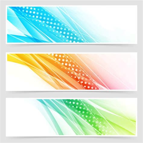 Modern Web Headers Banners Collection Stock Vector Illustration Of