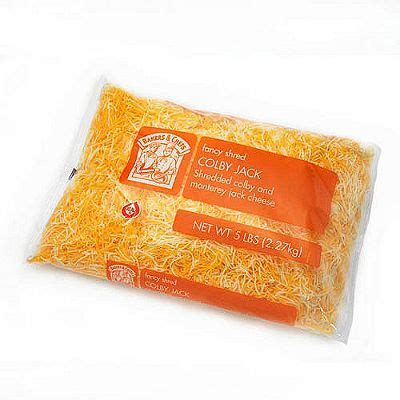 Our pepper jack cheese slices are made with creamy monterey jack cheese and spicy green and red jalapenos. Bakers & Chefs Colby Jack Shredded Blend - 5 lbs.13.68 ...