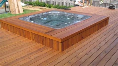 Hot Tub Under Deck Designs Deck Tub Sunken Under Build Right Way Allbackyardideas Yaniholas