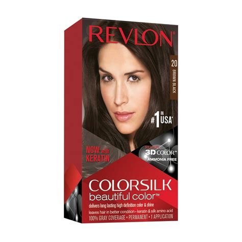 Revlon Colorsilk Beautiful Color Permanent Hair Dye Dark Brown At