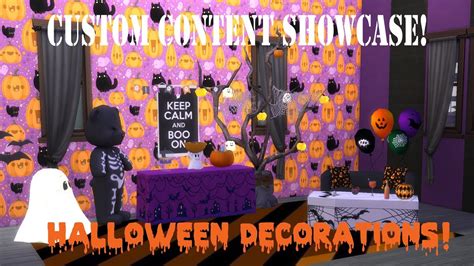 Sims 4 Custom Content Creator Showcase Halloween Decorations Youtube