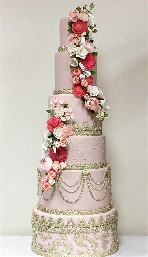 The 50 Most Beautiful Wedding Cakes Blush Pink Elegant Wedding Cake