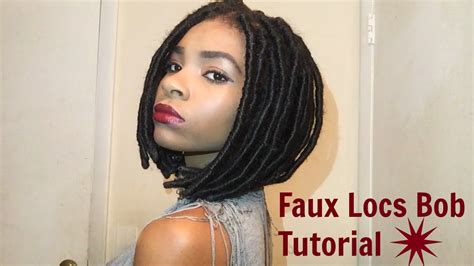 You may consider a long bob hairstyle to be fairly but there are creative ways you can incorporate part of your bob into an updo. Faux Locs Bob Tutorial - YouTube