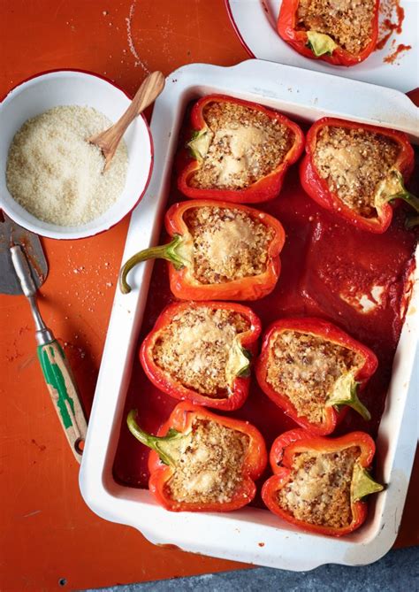 Gevulde Paprika Met Couscous Kippengehakt En Parmesaan Would Be Chef