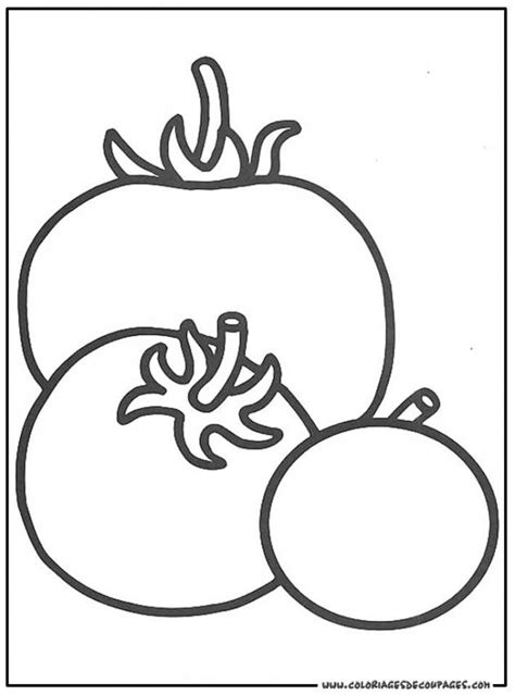 Coloriage Des Tomates Stylisés Dessin Gratuit à Imprimer