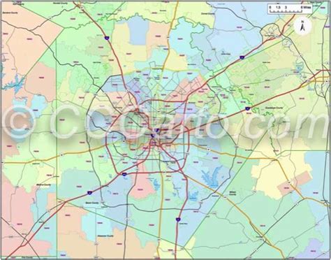 Travis County Zip Code Map Travis County Texas Map