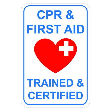 Cpr And First Aid Trained Certified American Sign Company