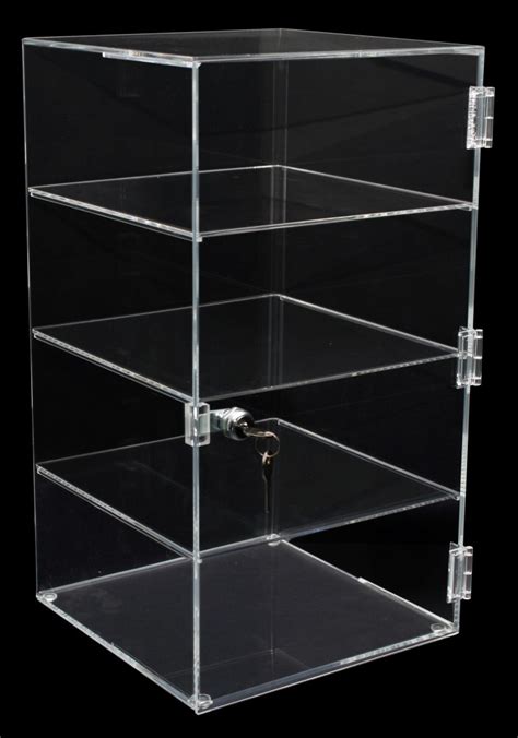 Iac 801 Acrylic 3 Shelf Display Case Shop Fittings Australia