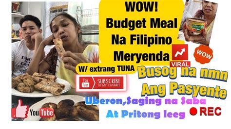 Wow Budget Meal Na Meryenda Ng Pamilyaw Extra Tuna 🙄😅 Youtube