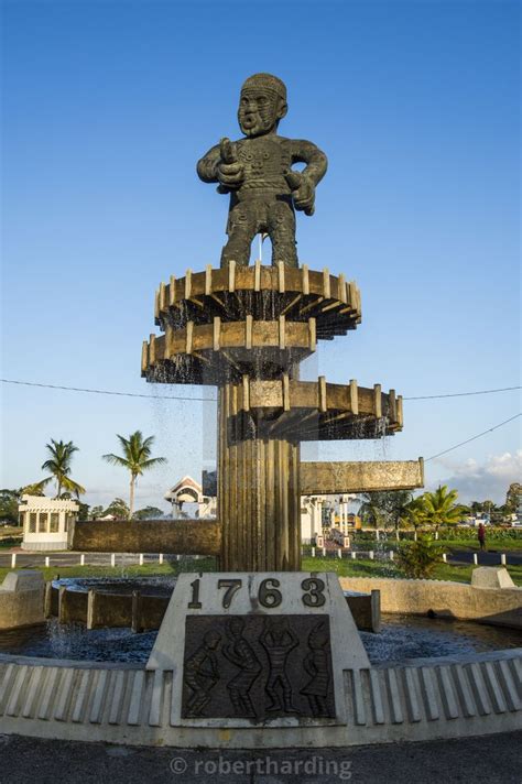 Cuffy Monument Of The Revolution 1763 Georgetown Guyana By