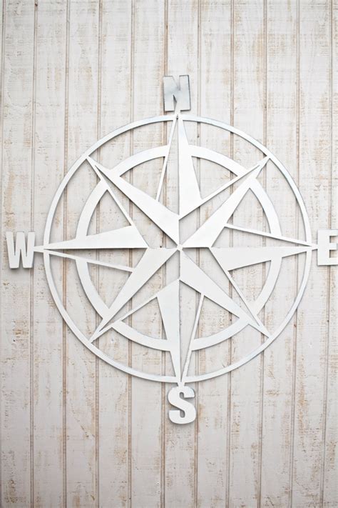 Nautical Decor Compass Nautical Wall Art Metal Compass