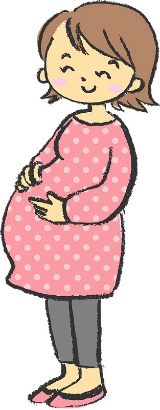 Pregnant Woman Cartoon Transparent Background Pic Plex