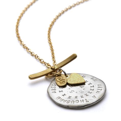 Personalised Medallion Necklace By Chambers Beau Notonthehighstreet