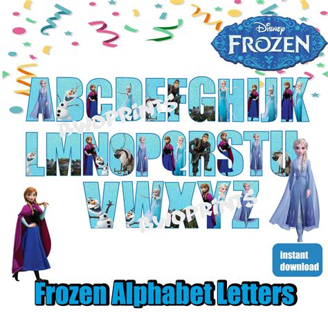 Frozen Alphabet Frozen Alphabets Frozen Alphabets Frozen Alphabet