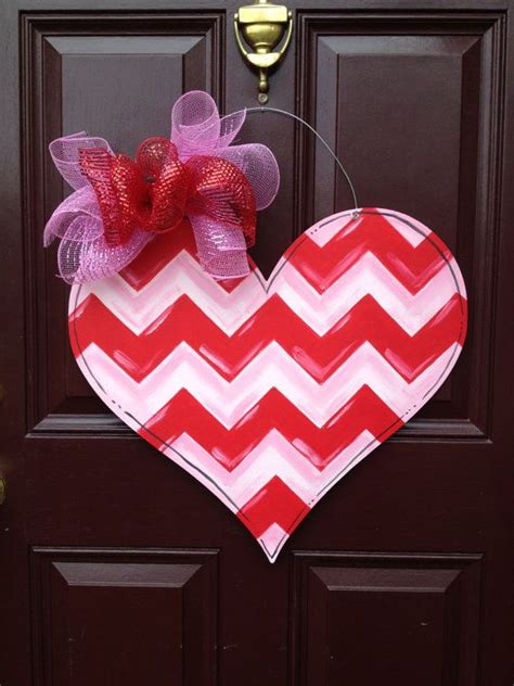 Valentines Door Hangerheart Door Hangerthe By Thegildedpolkadot Valentines Valentine Crafts