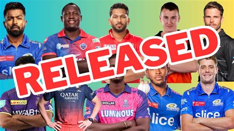 BIG NEWS IPL Released Players List 2024 Hardik Pandya Back To MUMBAI