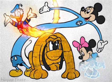 Disney And Fantastic Four Mashup Disney Marvel Disney Marvel Comics