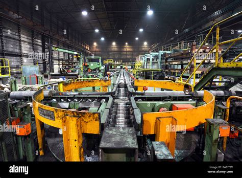 Interior Of A Tube Rolling Mill Stock Photo Alamy