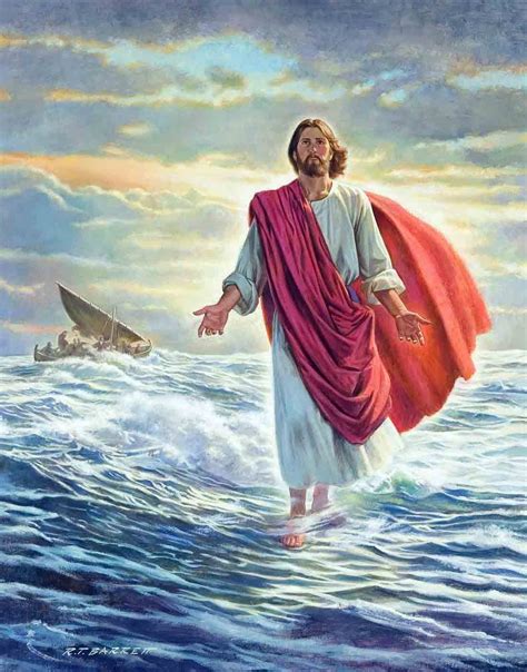 Barrett Walking On The Water Imagen De Cristo Imagenes De Jesucristo