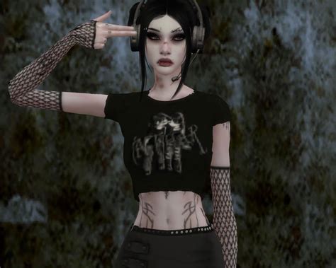 Sims 4 Cc Emo Goth Alternative Scene Mallgoth Cyber Aesthetic Emo
