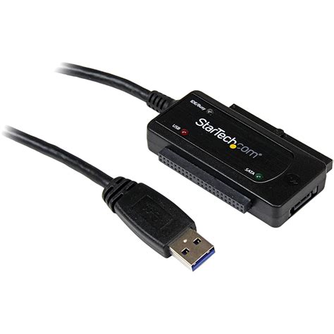 Startech Usb 30 To Idesata Adapter Cable Black Usb3ssataide