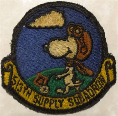 513th Supply Squadron Vietnam Era Snoopy Air Force Patch Rolyat