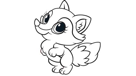 Lovely Fox Coloring Page Free Printable Coloring Pages