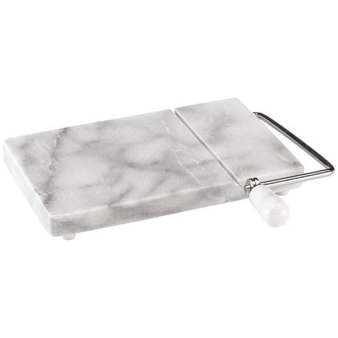Monterey jack, cheddar and colby cheeses polished marble cheese board and slicer (7 3/4 l x 5 w) Marble Cheese Slicer - Marble Cheese Cutting Board - Miles ...