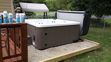 Here Is A Master Spas Legacy Installed On Pea Gravel Off The Deck